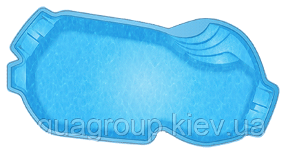 Композитний басейн WaterWorld Балатон (вартість чаші вказана для базової комплектації басейну)