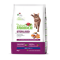 Сухий корм для котів Trainer Natural Cat Adult Sterilised with Salmon для стерилізованих з лососем 3 кг