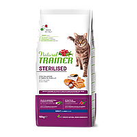 Сухий корм для котів Trainer Natural Cat Adult Sterilised with Salmon для стерилізованих з лососем 10 кг