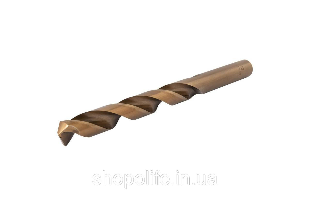 Свердло для металу WERTVOLL HSS 12,0х151 мм COBALT DIN338 DR-5120 Shopolife, фото 1