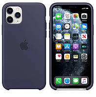 Чехол на iPhone 11 темно-синий, Чехол SILICONE CASE на Айфон 11 Midnight Blue
