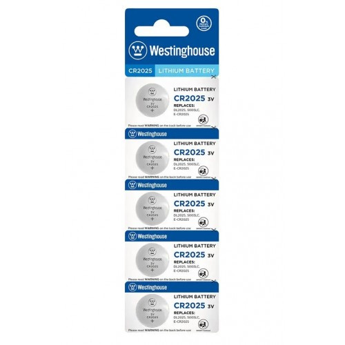 Батарейки Westinghouse Lithium Cell 3V CR2025 (C5) 1*5шт (5/50)