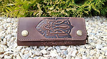 Ключниця кишенькова "Тризуб" коричневий 14*6.5 см Гранд Презент 10-Т-Кор