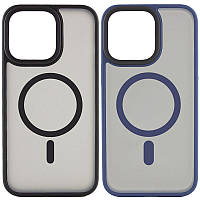 TPU+PC чехол Metal Buttons with MagSafe для Apple iPhone 15 Pro Max (6.7") TRE
