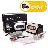 Апарат для манікюру Nail Master ZS-717 45 000 об/хв, 65Вт (аппарат для манікюру, фрезер для нігтів) Рожевий