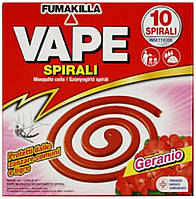 Vape spirali Fumakilla-Вапе спираль от комаров герань 10 штук Оригинал "Gr"