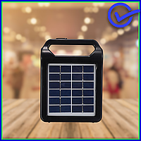 Маленький фонарь-повербанк EP-036 на 2400 mAh, Power Bank с солнечной панелью и блютуз-радио