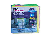 Серветка мікроф універ 4 шт- 4 кольори (35*35) ТМ PRO fessional "Gr"