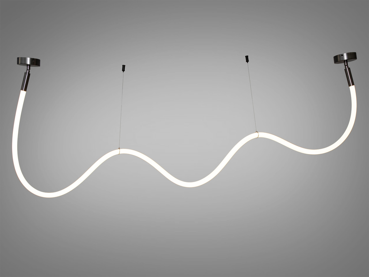 Підвіс неоновий шнур "Ropelight" 28 Вт чорний хром SY9610-2500BHR, фото 1