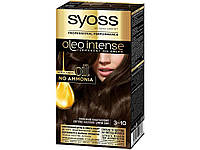 Фарба Глибокий каштан для волосся Oleo Intense 3-10 Глибокий каштанови 115мл ТМ SYOSS "Ts"