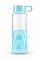 GIPFEL Пляшка для води ANNETA 250мол. Матеріал: боросилікатне скло, сіілкон, пластик. Колір зелений. 8316 "Ts"