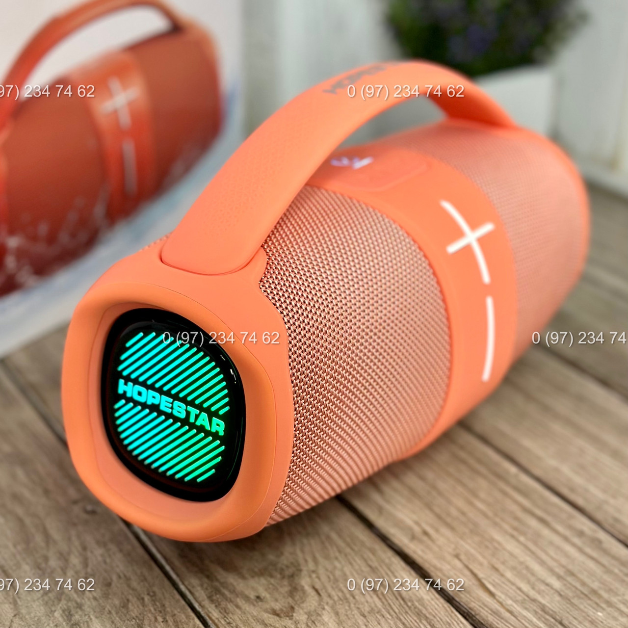 Колонка 20Вт з RGB підсвіткою Hopestar H60, TWS, AUX/TF/USB, 6h Max ...