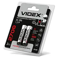 Аккумуляторы Videx HR6/AA 2700mAh double blister/2шт (HR6/2700/2DB)