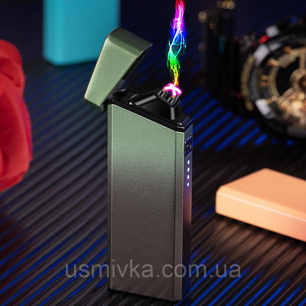 Запальничка usb плазмова, сенсорна запальничка в подарунковому пакованні US705