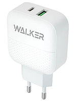 СЗП USB, TYPE-C Walker WH-37 PD3.0+QC3.0 білий