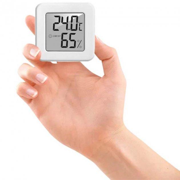 Цифровой термометр гигрометр Thermometer 1207 white - фото 7 - id-p1980218299