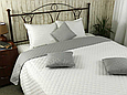 Покривала стьобані 220х240 мікрофібра двостороннє, якісне євро покривало антиалергенне Сірий, фото 4