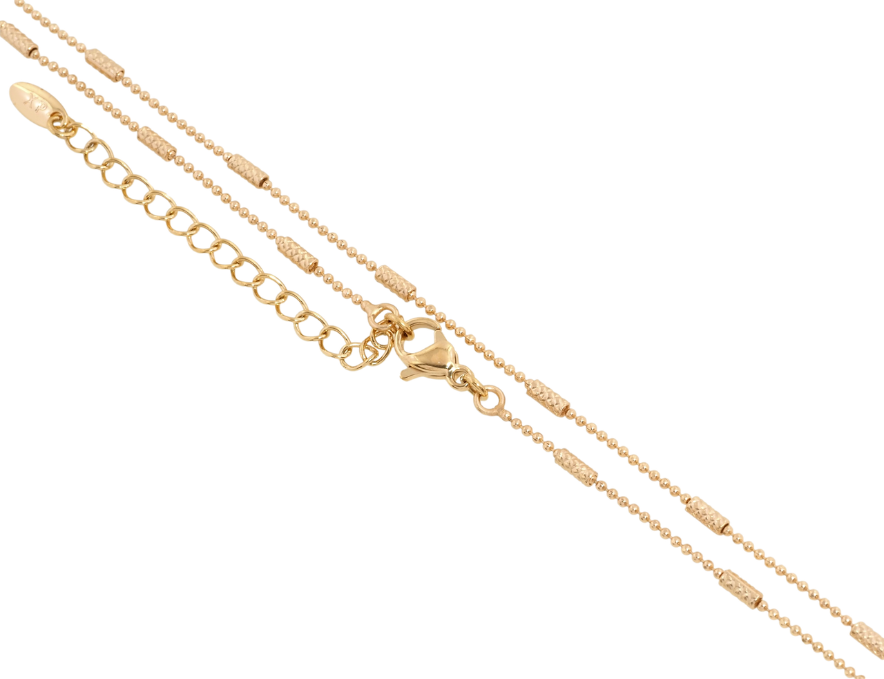 Ланцюжок Xuping Позолота 18K "Плетіння Перлина з циліндрами" довжина 45-50см х 1мм