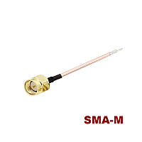 Пигтейл SMA-M 10см кабель RG178 под пайку, для изготовления антенн и переходников Unitoptek RG178 SMA-M