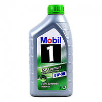 Моторное синтетическое масло Mobil 1 ESP 5W-30 1 л, автомобильное масло моторное синтетика универсальное