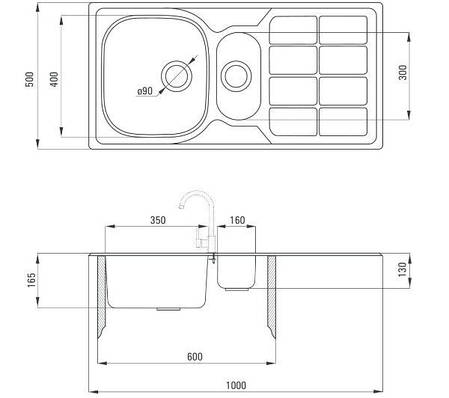 Кухонна мийка Deante Soul ZEO 351A, фото 2