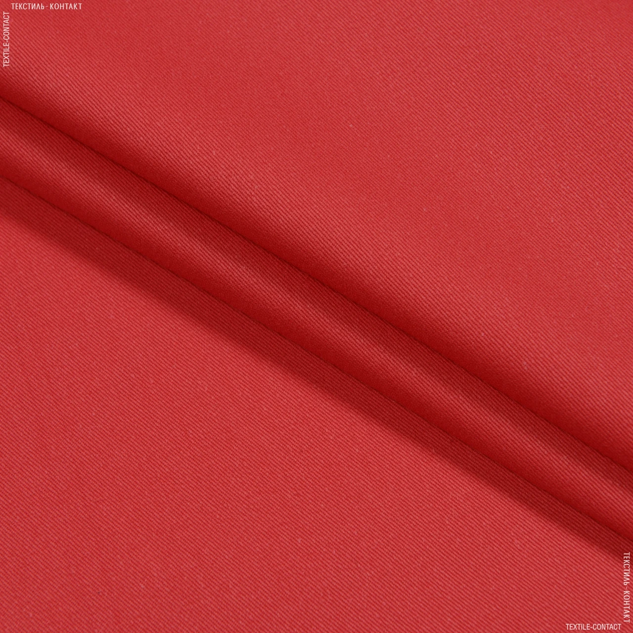 Тканина саржа 230-ткч червона (150см 250г/м² пог.м) 163698