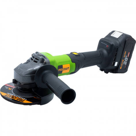 Акумуляторна болгарка Procraft PGA20 без АКб та зарядного пристрою, фото 1