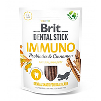 Лакомство для крепкого иммунитета у собак Brit (Брит) Dental Stick Immuno с пробиотиками и корицей 251 г