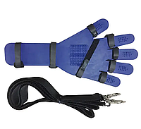 Бандаж-фиксатор гибкий для ладони после инсульта (удлиненная основа), с ремешком