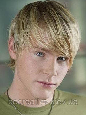 Перука чоловіча, пряме волосся і з челкою