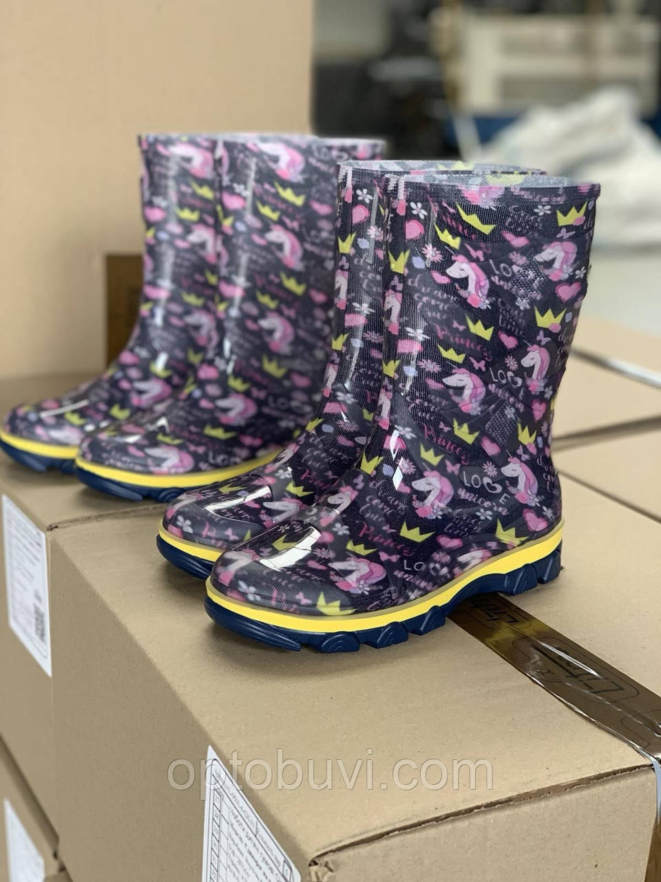 Чоботи гумові дитячі 23-26 Літма гуртом