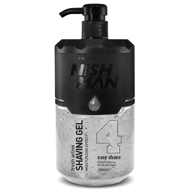 Гель для гоління Nishman №4 Easy Shave Shaving Gel із дозатором 1000мл