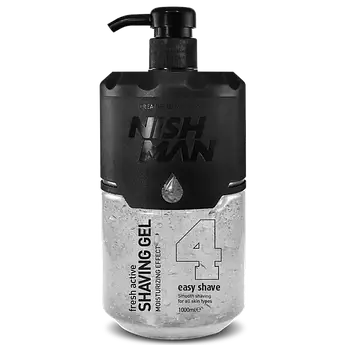 Гель для гоління Nishman №4 Easy Shave Shaving Gel із дозатором 1000мл