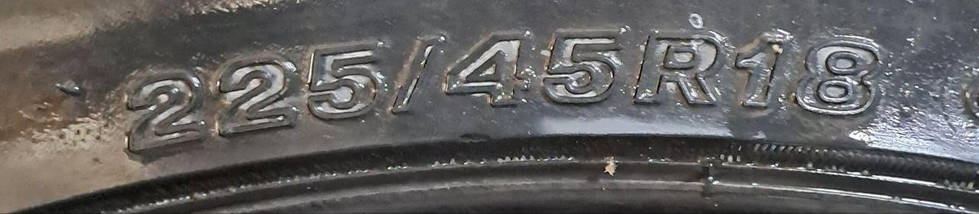 Шини легкі б/у 225/45R18 Bridgestone Blizzak WS80 (зима), фото 5