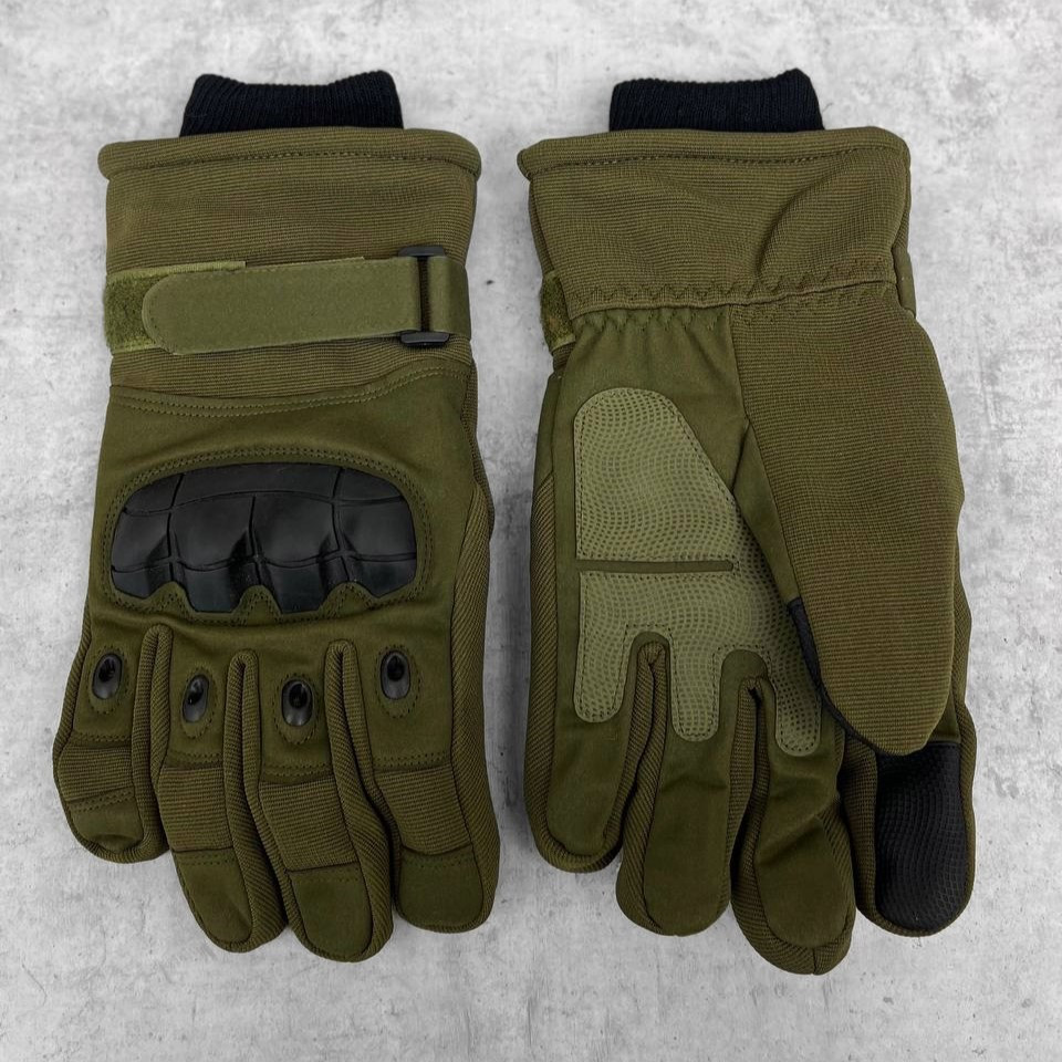 Зимние тактические перчатки Magnum Олива с флисом, мужские штурмовые защитные перчатки для ВСУ - фото 10 - id-p1996717926
