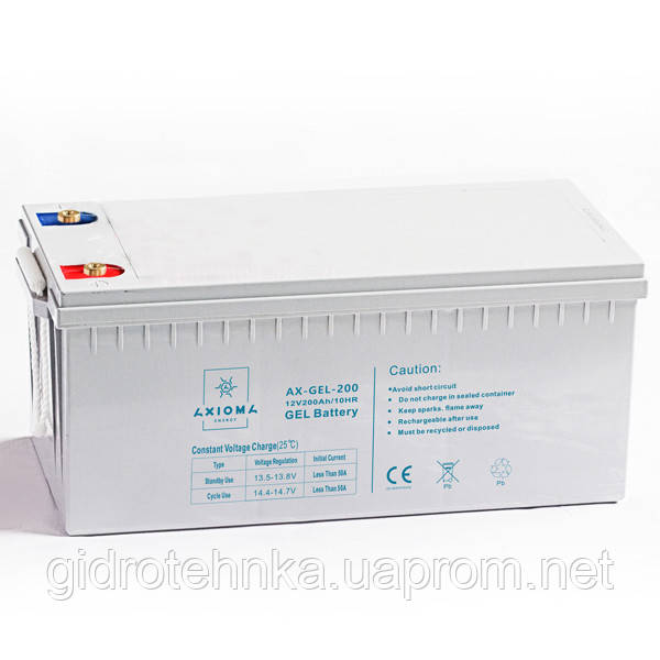 Акумулятор гелевий 100 А·год 12 В, модель — AX-GEL-100, AXIOMA energy