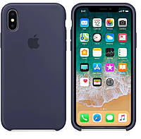 Чохол на iPhone XSMAX,SILICONE CASE,Темно синій,Midnight Blue