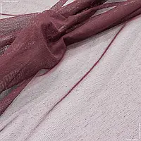 Ткань Тюль сетка крафт цвет бургунди (290см 56г/м² пог.м) 136503