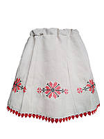 Льняная вышитая юбка для девочки в украинском стиле Код/Артикул 64 070219
