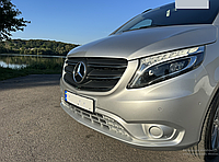 Накладки на решетку (5 шт, нерж) - Mercedes Vito / V W447 2020+ гг.