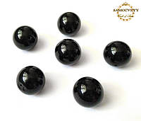 Агат чёрный, бусины, шар 20 мм.