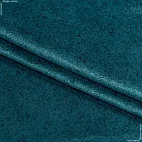 Ткань Велюр вена цвет морская волна (145см 454г/м² пог.м) 151597