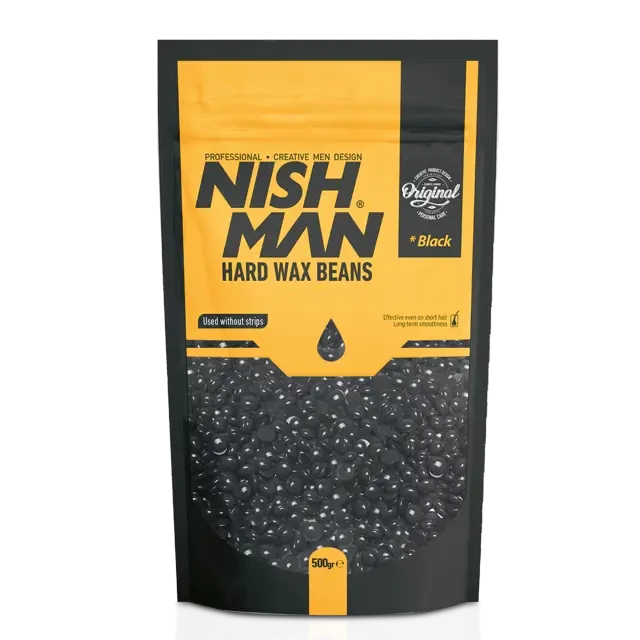 Віск для депіляції у гранулах Nishman Professional Hard Wax Beans Black 500г