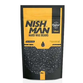 Віск для депіляції у гранулах Nishman Professional Hard Wax Beans Black 500г