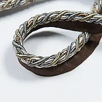 Шнур окантовочный корди /cord цвет коричневый, серый, бежевый 10 мм 174912