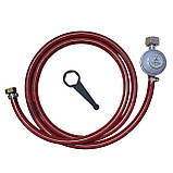 Газовий металевий балон 4,8л, настільна плита 1/2/3 конфорки та Комплект підключення, фото 3