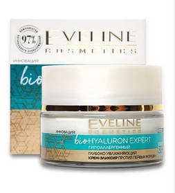 Крем-еліксир ультра-зволожуючий для обличчя Eveline Cosmetics Bio Hyaluron Expert 30+ 50 мл (5903416007135)