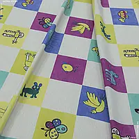 Ткань Декоративная ткань лонета крайон /krayon детские картинки (280см 182г/м² пог.м) 131077