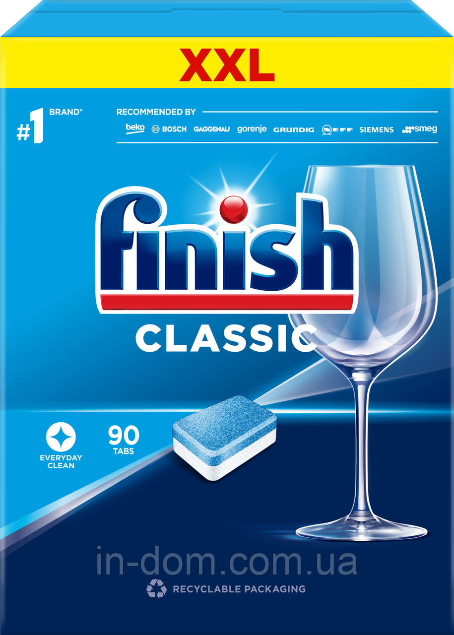 Finish Classic Таблетки для посудомийних машин 90 шт.