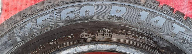 Шини легкові б/у 185/60R14 Semperit Master-Grip (зимові), фото 4